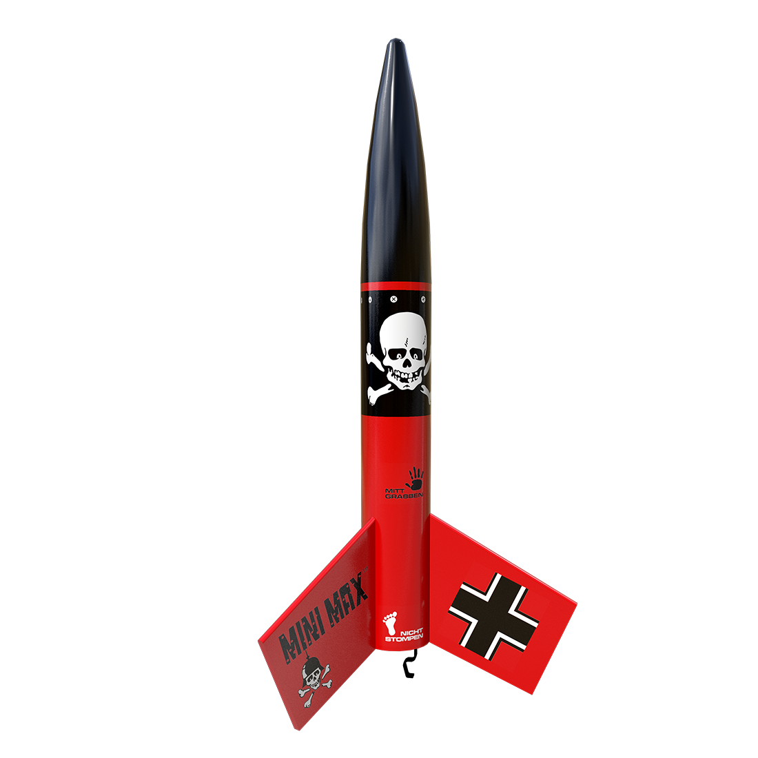 Estes Mini Der Red Max Starter Set Intermediate Skill Level Model Rocket Kit 