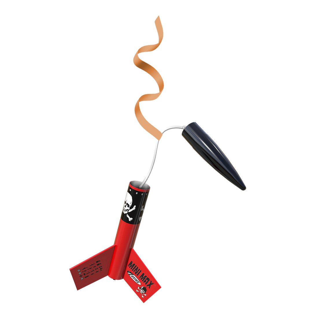 Estes Mini Der Red Max Starter Set Model Rocket with Streamer Recovery