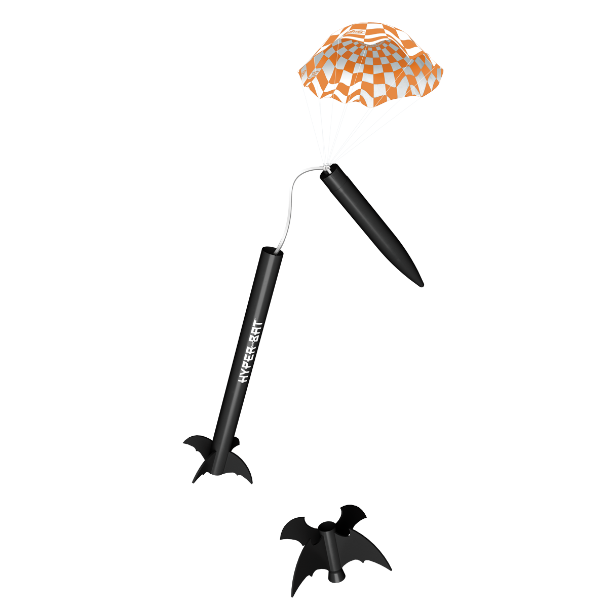 Estes Hyper Bat 2 Stage Model Rocket with Booster and Parachute Recovery