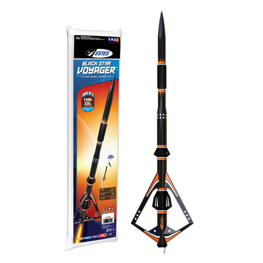 Estes Black Star Voyager Flying Model Rocket Kit