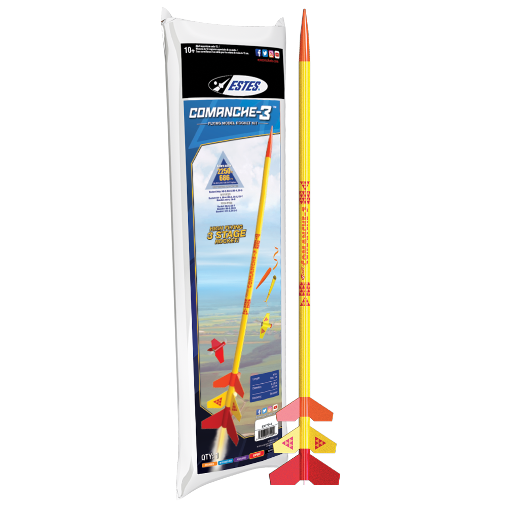 Rocket様ご専用　パデッド　3 Comanche-3 Model Rocket – Estes Wholesale