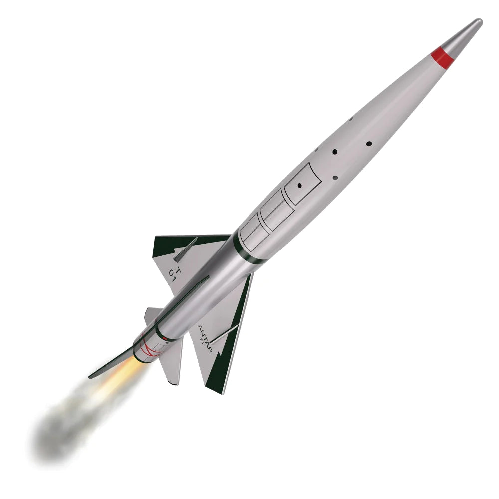 Estes Antar Model Rocket Side Flame