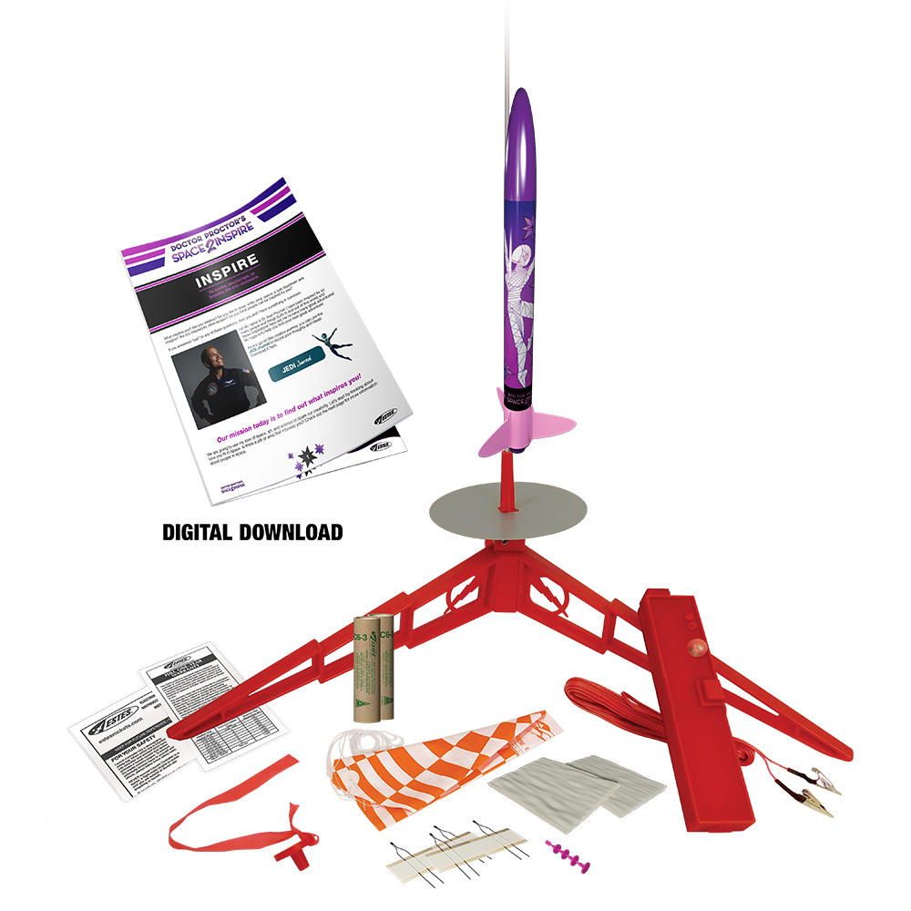 Estes Space2Inspire STEM Model Rocket Kit for Beginners with Everything Needed to Launch