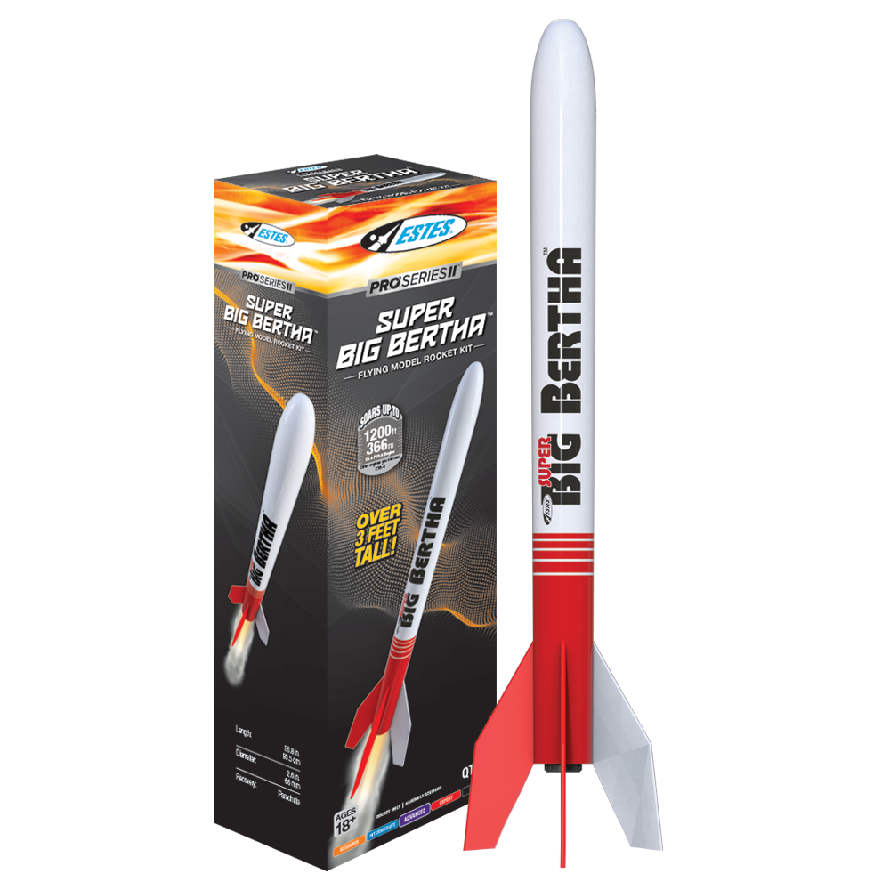 Estes Pro Series II Super Big Bertha Flying Model Rocket Kit