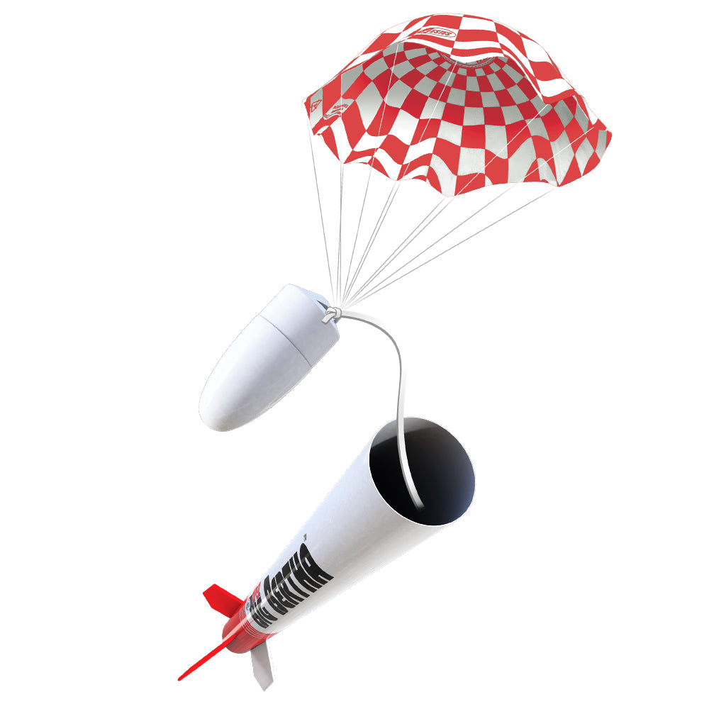 Estes Super Big Bertha Flying Model Rocket Parachute Recovery