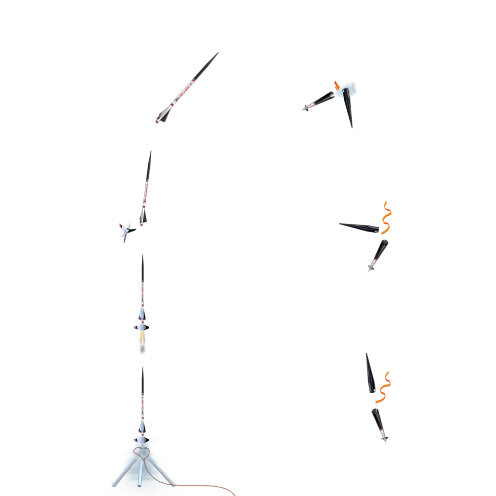 So Long Model Rocket Flight Sequence