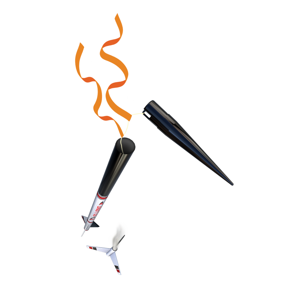 Estes So Long Model Rocket Streamer Recovery