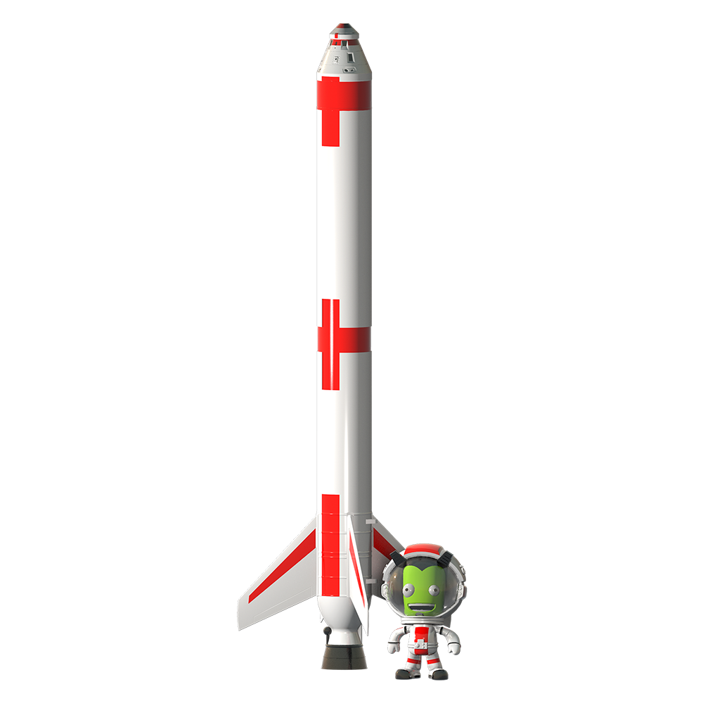 Estes Kerbal Rocket and Jeb Figurine