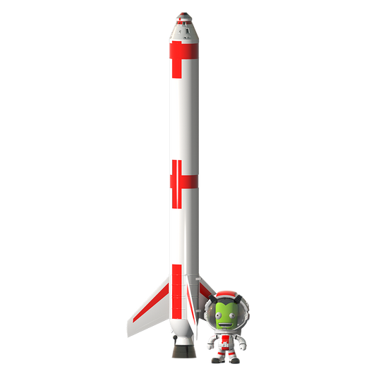 Estes Kerbal Rocket and Jeb Figurine