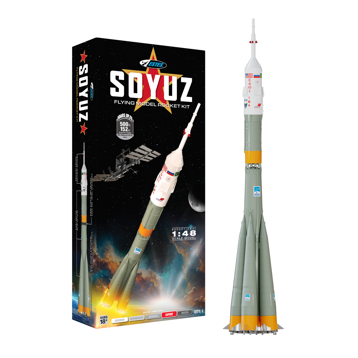 Estes Soyuz Expert Level Model Rocket Kit