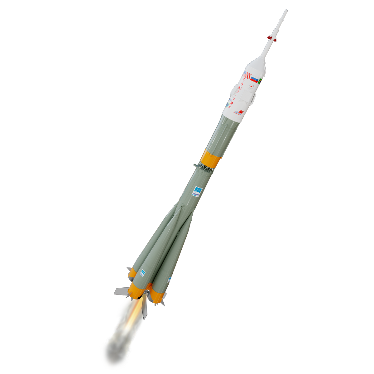 Estes Soyuz Pro Series II Flying Model Rocket 