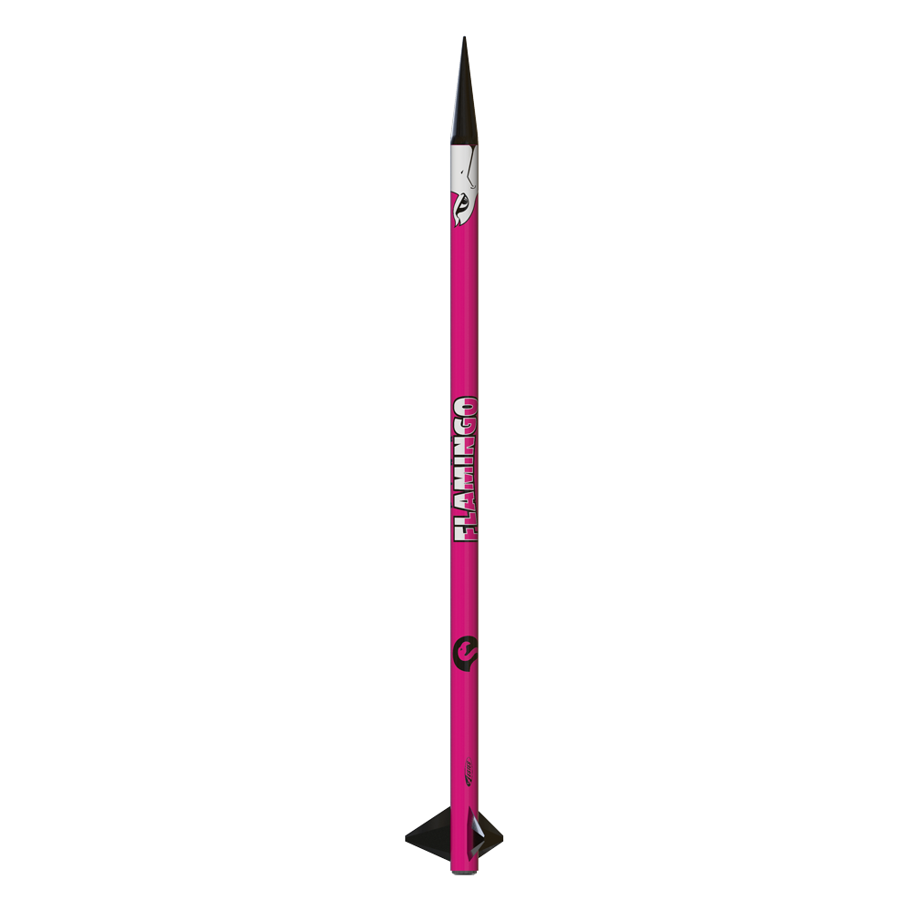 Estes Pro Series II Beginner Model Rocket Kit - Pink Flamingo 