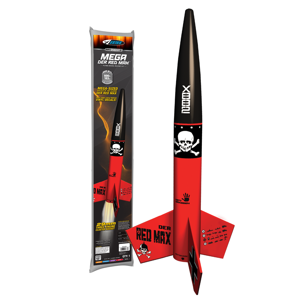 Estes Mega Der Red Max Model Rocket Kit