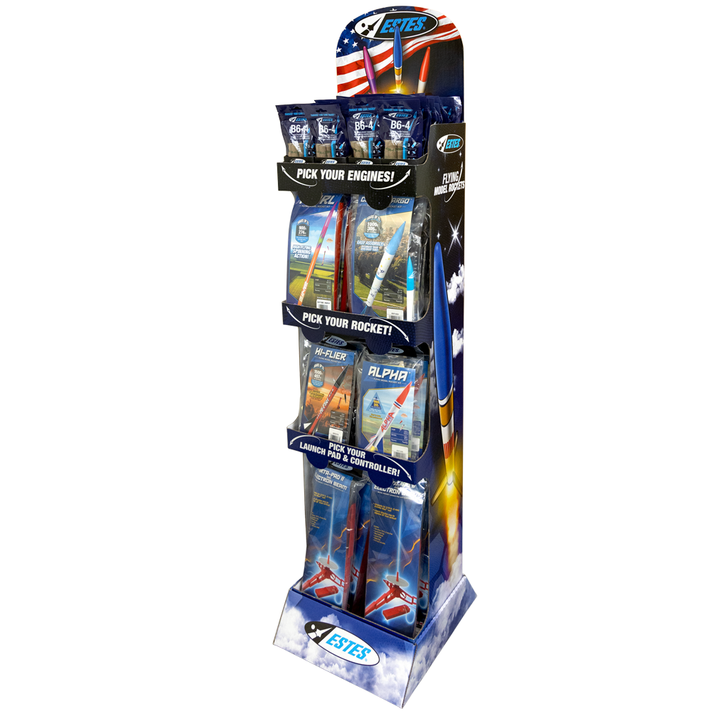 Estes Rocket Adventures Point of Purchase Retail Display