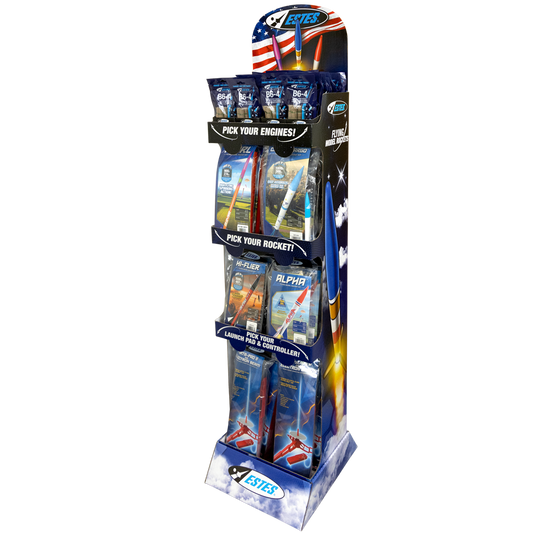 Estes Rocket Adventures Point of Purchase Retail Display