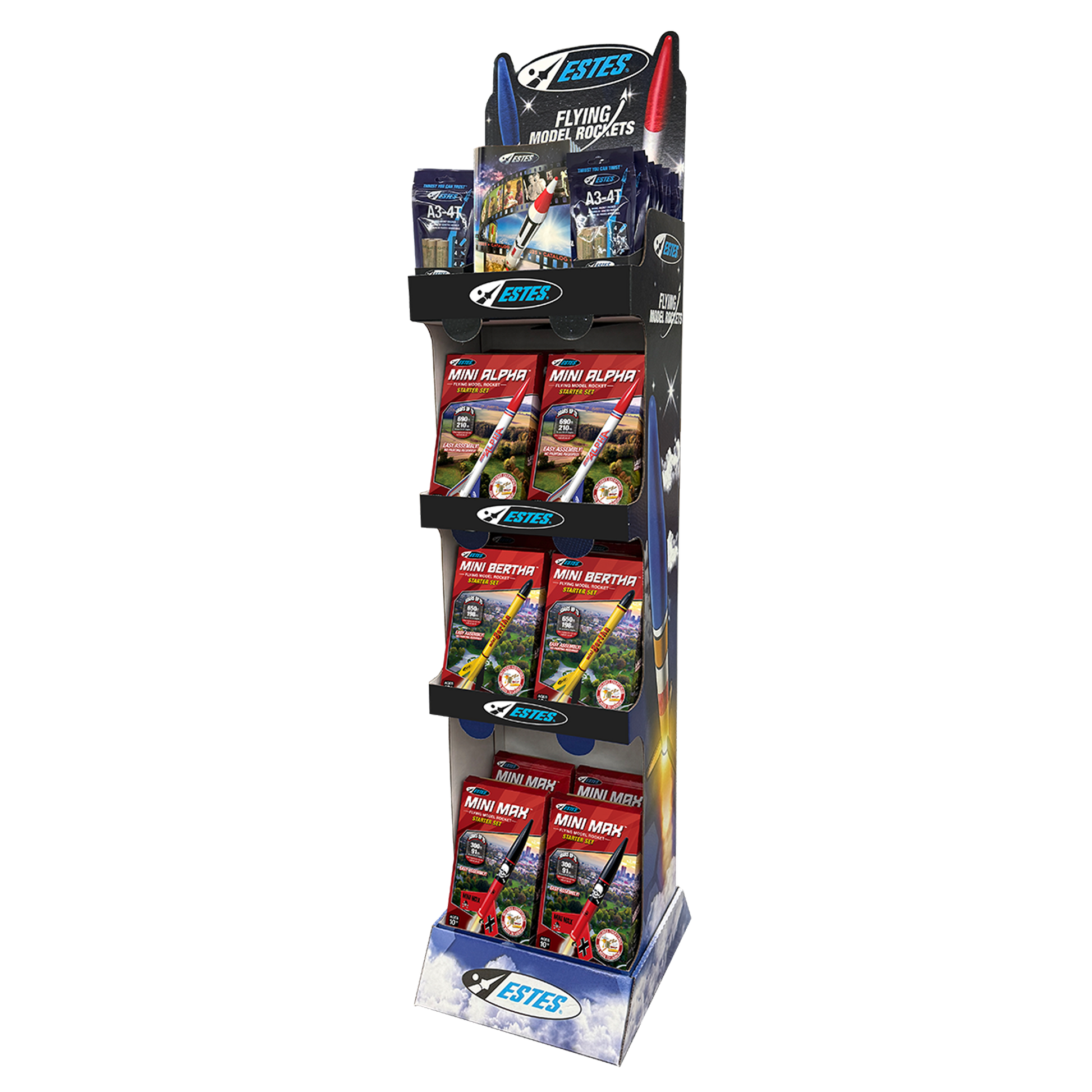 Estes Mini Starter Set Point of Purchase Retail Display