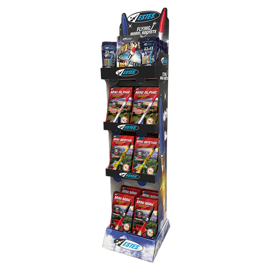 Estes Mini Starter Set Point of Purchase Retail Display