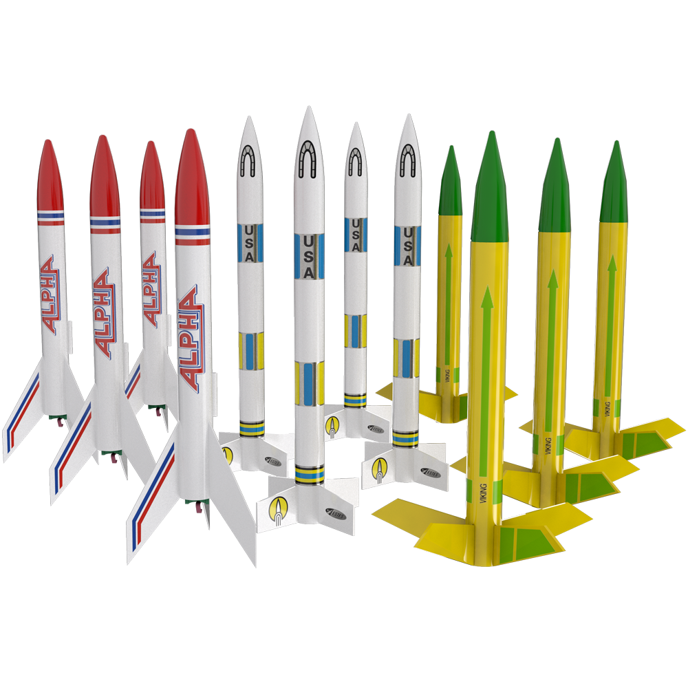 Estes Alpha Viking Generic E2X Bulk Pack Model Rockets 