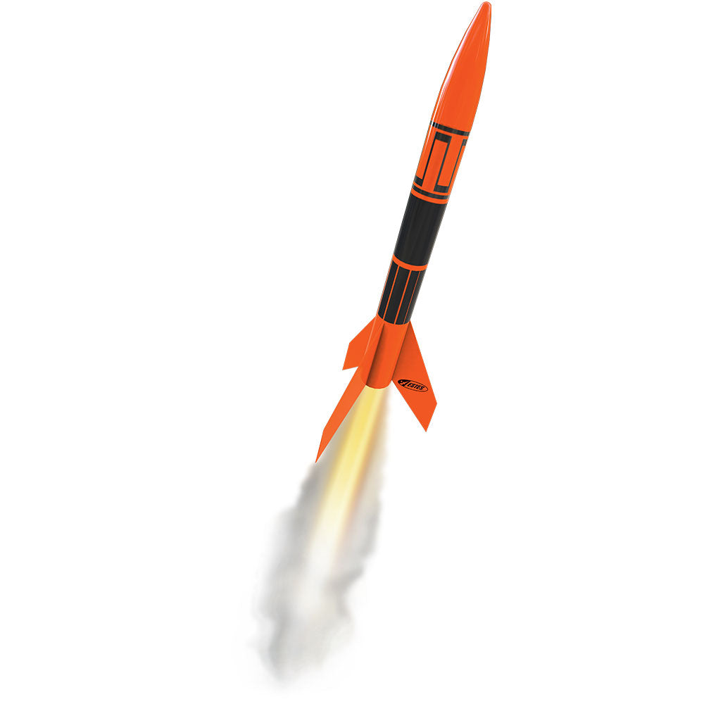 Estes Alpha III Model Rocket Side Flame