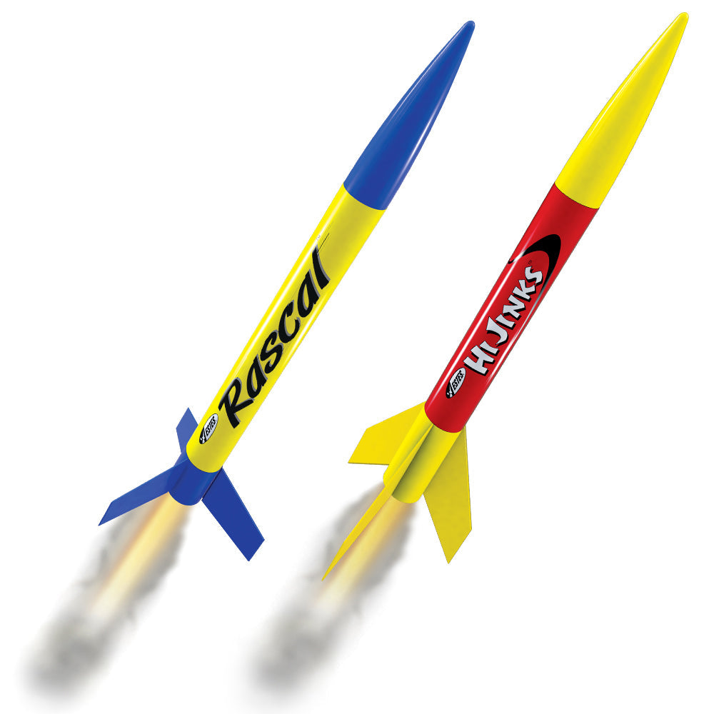 Rascal and HiJinks Launch Set Side Flame View