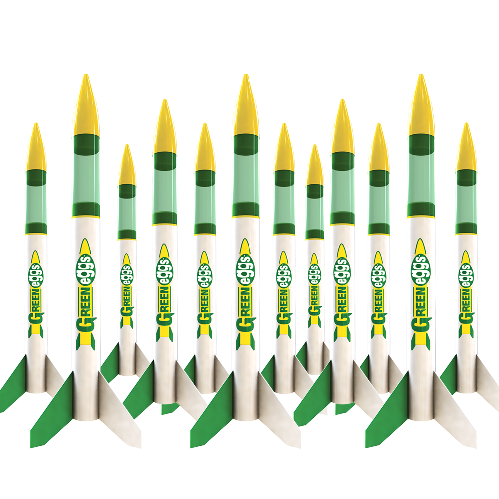 Estes Green Eggs Model Rocket Bulk Pack