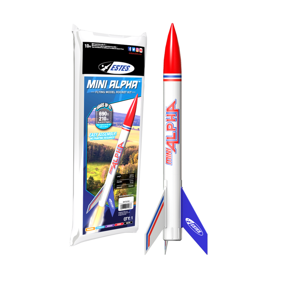 Mini Alpha Model Rocket Kit