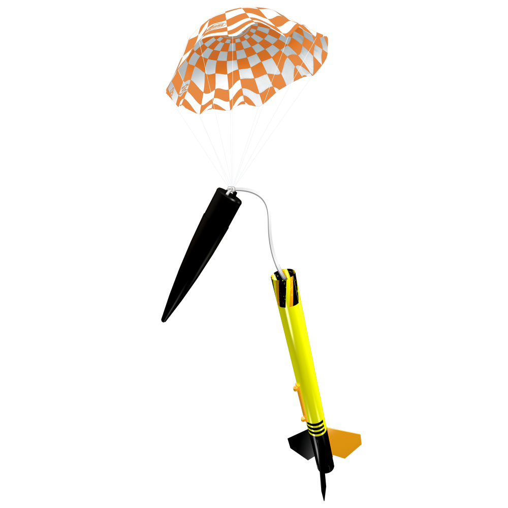 Estes Prospector Model Rocket Parachute Recovery