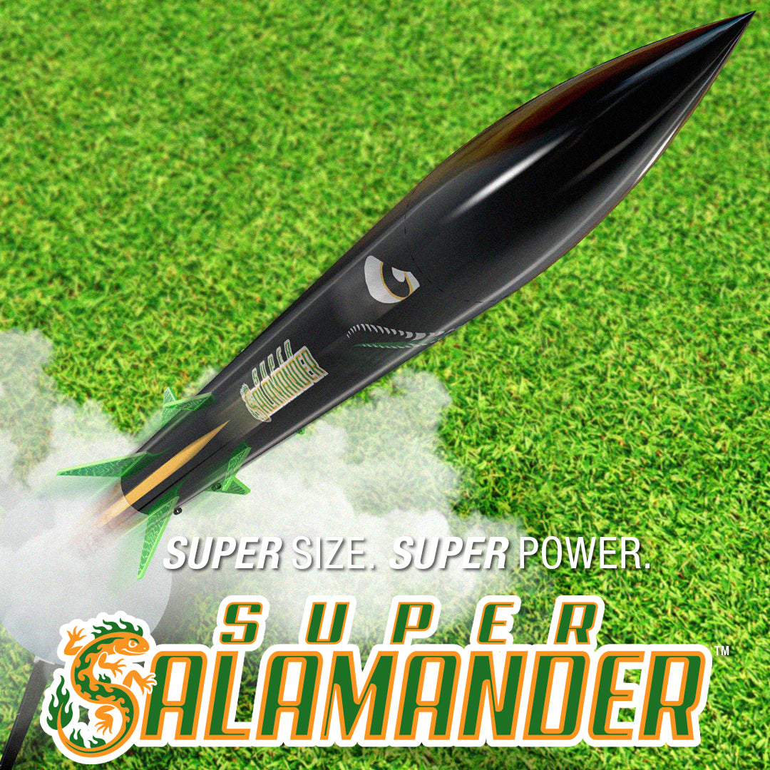 Super Size. Super Power. Super Salamander. - New Quad Cluster Model Rocket Kit from Estes