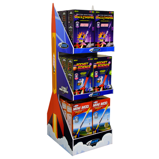 Estes Launch & Learn Point of Purchase Retail Display