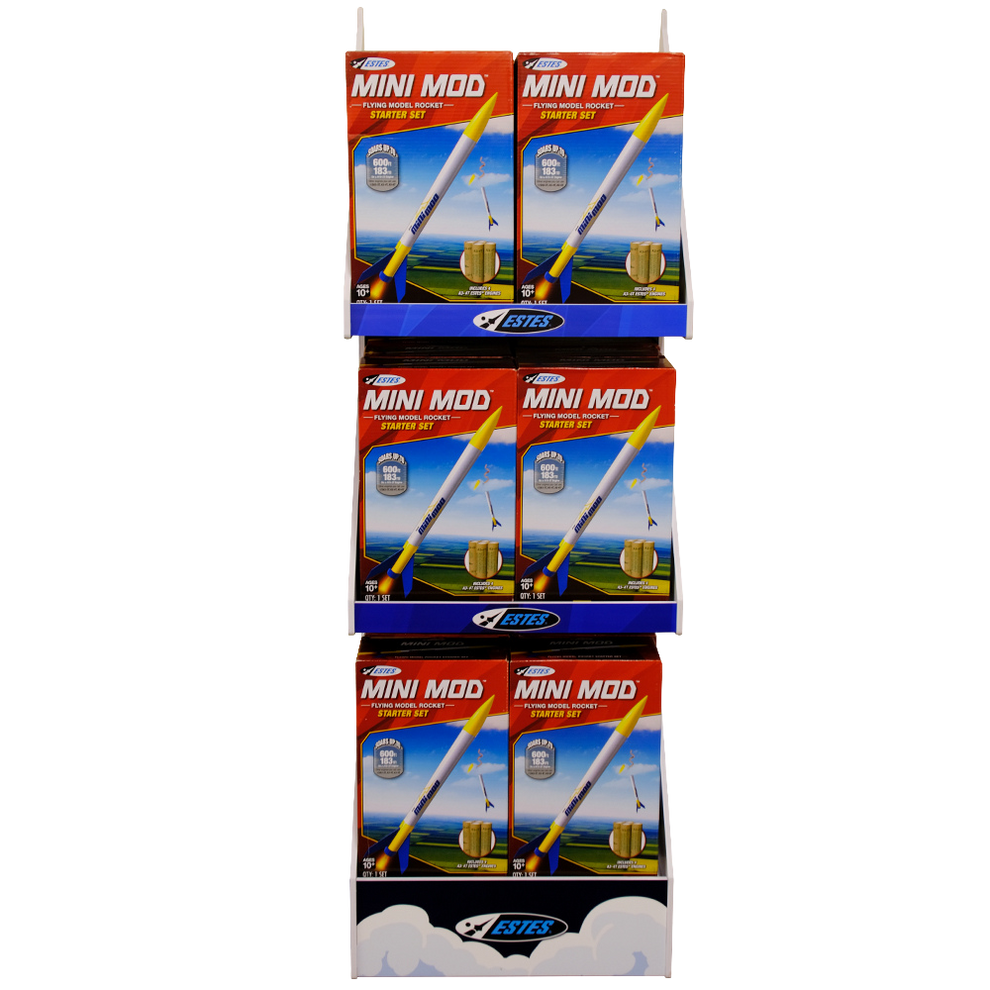 Mini Mod™ Point of Purchase Display - 18 Complete Rocket Starter Sets ...