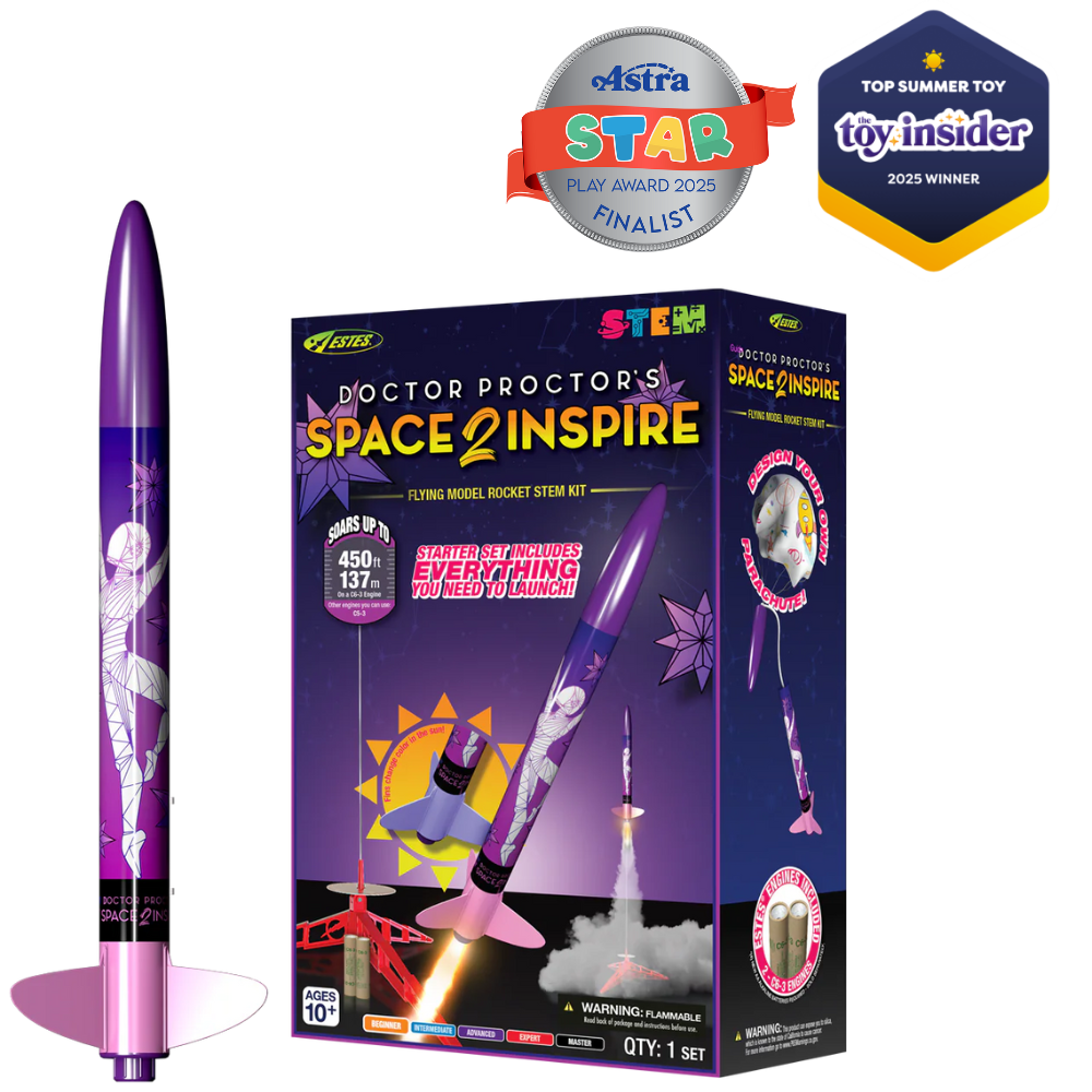 Estes Space2Inspire Model Rocket Kit - ASTRA Play Award & Top Summer Toy 2025