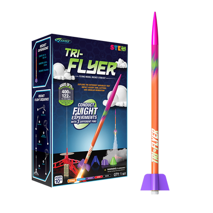 Tri-Flier Rocket and Box