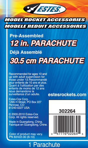 002264 - 12 in. Printed Parachute-2619