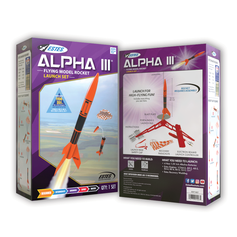 Estes Alpha III Launch Set Box