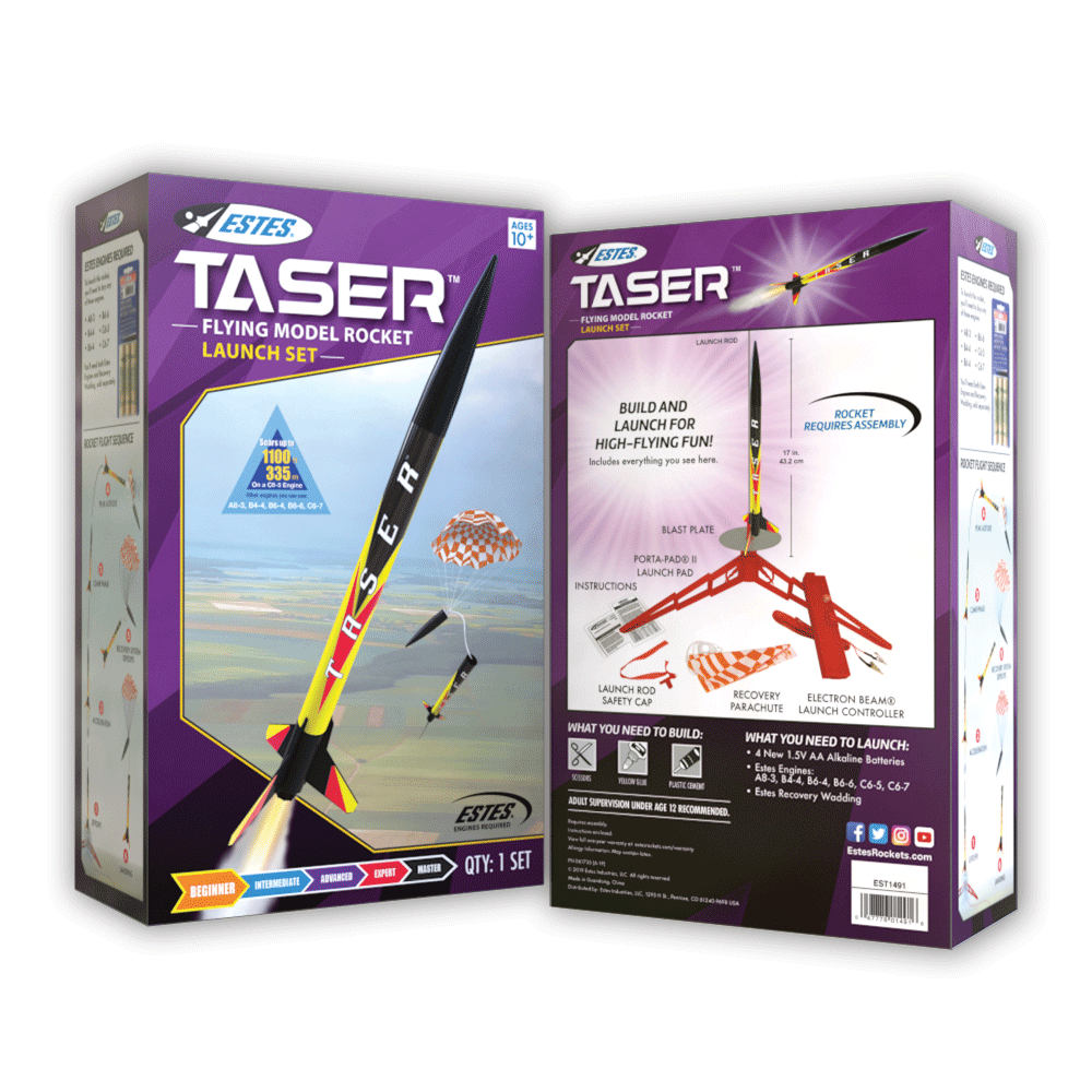 Estes Taser Launch Set Box