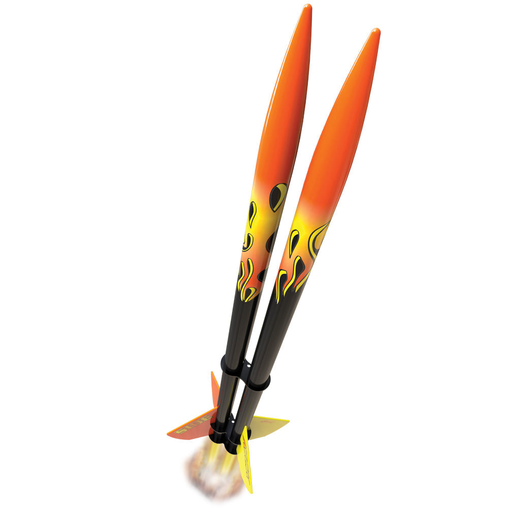 Double-bodied rocket Up with Flame